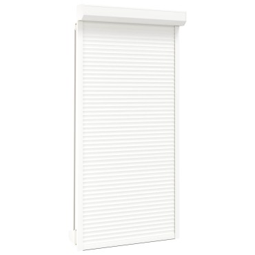 vidaXL Ρολό εισόδου Λευκός 110 x 220 cm Αλουμίνιο και Πολυουρεθάνη