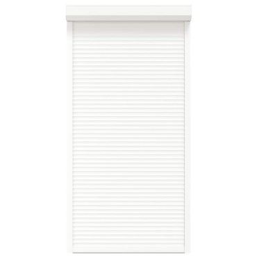 vidaXL Ρολό εισόδου Λευκός 110 x 220 cm Αλουμίνιο και Πολυουρεθάνη