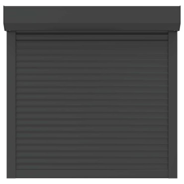 vidaXL Ρολό εισόδου Ανθρακί 100 x 100 cm Αλουμίνιο και Πολυουρεθάνη
