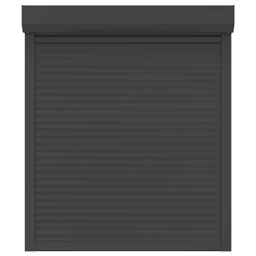 vidaXL Ρολό εισόδου Ανθρακί 110 x 130 cm Αλουμίνιο και Πολυουρεθάνη