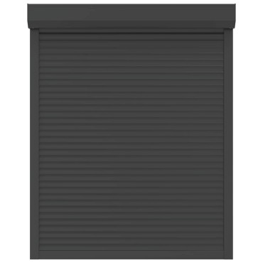 vidaXL Ρολό εισόδου Ανθρακί 120 x 150 cm Αλουμίνιο και Πολυουρεθάνη