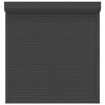 vidaXL Ρολό εισόδου Ανθρακί 140 x 150 cm Αλουμίνιο και Πολυουρεθάνη