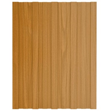 vidaXL Πάνελ οροφής 12 τμχ. Φυσικό 60 x 45 cm Γαλβανισμένος χάλυβας