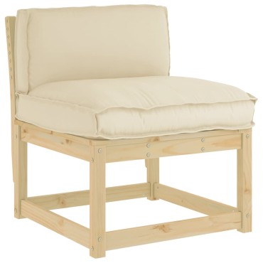 vidaXL Μαξιλάρι Μπεζ 80x40x12cm Ύφασμα Όξφορντ