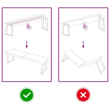 vidaXL Πάγκος Μπάνιου Αν. Καφέ 140x30x(2-4) εκ. Επεξεργ. Μασίφ Ξύλο