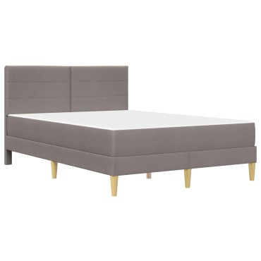 vidaXL Σκελετός Κρεβατιού Taupe 140 x 200 cm Πολυεστέρας