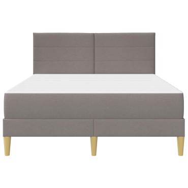 vidaXL Σκελετός Κρεβατιού Taupe 140 x 200 cm Πολυεστέρας