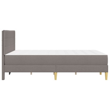 vidaXL Σκελετός Κρεβατιού Taupe 140 x 200 cm Πολυεστέρας