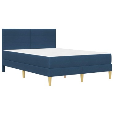 vidaXL Σκελετός Κρεβατιού Μπλε 140 x 200 cm Πολυεστέρας