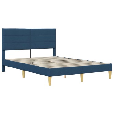 vidaXL Σκελετός Κρεβατιού Μπλε 140 x 200 cm Πολυεστέρας