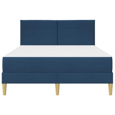vidaXL Σκελετός Κρεβατιού Μπλε 140 x 200 cm Πολυεστέρας