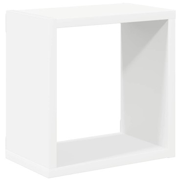 vidaXL Ράφια Κύβοι Τοίχου 4 τεμ. Λευκά 26x15x26cm