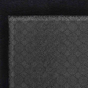 vidaXL Χαλί Πλενόμενο Μαλακό Shaggy Μαύρο 160x230cm Αντιολισθητικό