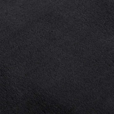 vidaXL Χαλί Πλενόμενο Μαλακό Shaggy Μαύρο 160x230cm Αντιολισθητικό