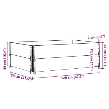 vidaXL Κολάρα Παλέτας 2 τεμ. Μαύρο 120x80 εκ. από Μασίφ Ξύλο Πεύκου