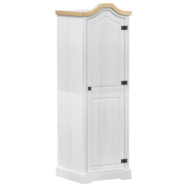 vidaXL Ντουλάπες με ράφι Λευκό 55x52x170cm Στερεά ξυλεία πεύκου