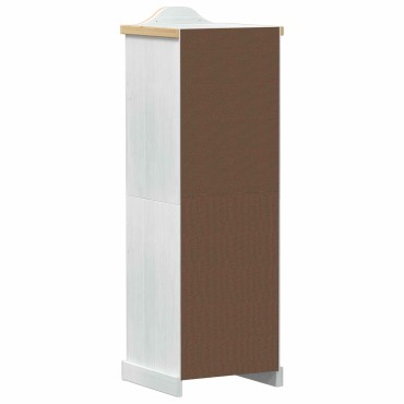 vidaXL Ντουλάπες με ράφι Λευκό 55x52x170cm Στερεά ξυλεία πεύκου