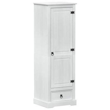 vidaXL Ντουλάπες με ράφι Λευκό 55x50x170cm Στερεά ξυλεία πεύκου