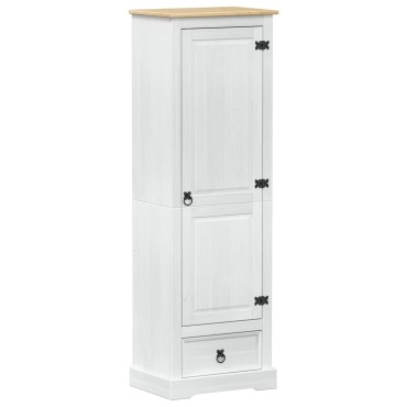 vidaXL Ντουλάπες με ράφι Λευκό 55x38x170cm Στερεά ξυλεία πεύκου