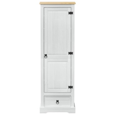 vidaXL Ντουλάπες με ράφι Λευκό 55x38x170cm Στερεά ξυλεία πεύκου