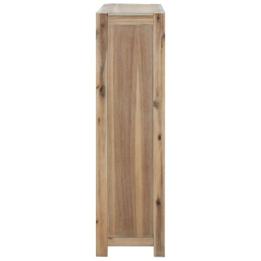 vidaXL Βιβλιοθήκη με 4 Επίπεδα 80x30x110cm Μασίφ Ξύλο Ακακίας 1 τεμ.