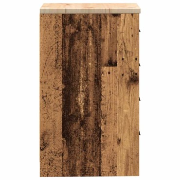 vidaXL ντουλάπι αποθήκευσης γκαράζ 40x51x85 εκ μασίφ ξύλο πεύκο