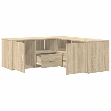 vidaXL Ντουλάπι Γωνιακό Sonoma Δρυς 200x40x45cm Επεξεργασμένο Ξύλο 1 τεμ.