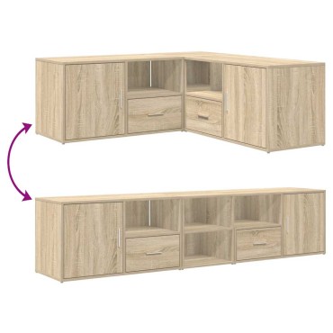 vidaXL Ντουλάπι Γωνιακό Sonoma Δρυς 200x40x45cm Επεξεργασμένο Ξύλο 1 τεμ.