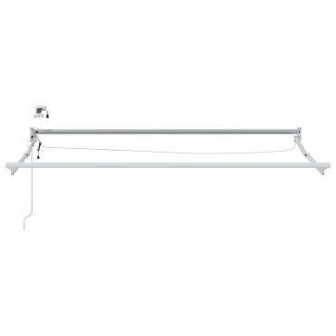 vidaXL Electric Awning Frame with LED and Wind Sensor 2.5 x 2 m Λευκό