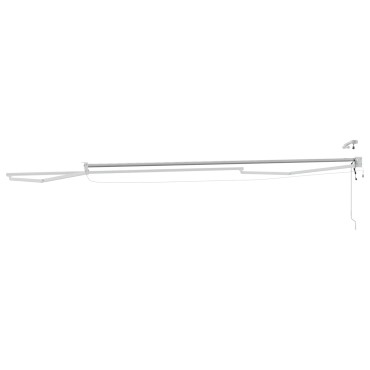 vidaXL Electric Awning Frame with LED and Wind Sensor 4,5 x 3 m Λευκό