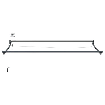 vidaXL Electric Awning Frame with LED and Wind Sensor 3 x 2 m Ανθρακί