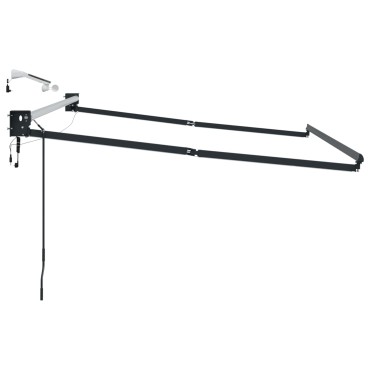 vidaXL Electric Awning Frame with LED and Wind Sensor 3,5 x 2,5 m