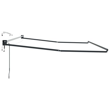 vidaXL Electric Awning Frame with LED and Wind Sensor 4 x 3 m Ανθρακί
