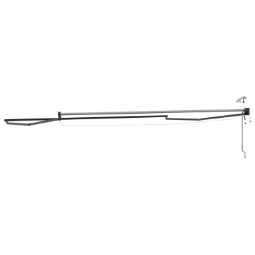 vidaXL Electric Awning Frame with LED and Wind Sensor 4,5 x 3 m