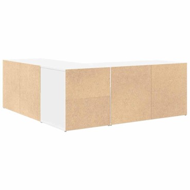 vidaXL Ντουλάπι Γωνιακό Λευκό 200x40x45cm από Επεξ. Ξύλο 1 τεμ.