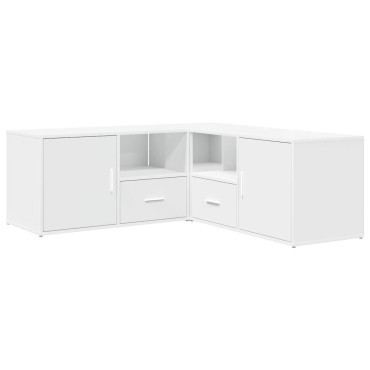 vidaXL Ντουλάπι Γωνιακό Λευκό 200x40x45cm από Επεξ. Ξύλο 1 τεμ.