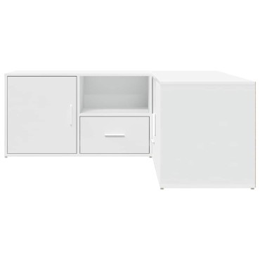 vidaXL Ντουλάπι Γωνιακό Λευκό 200x40x45cm από Επεξ. Ξύλο 1 τεμ.