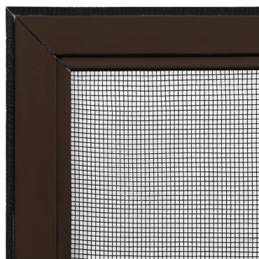 vidaXL Σήτα Παραθύρου Επεκτεινόμενη Καφέ (75-143)x50 εκ.