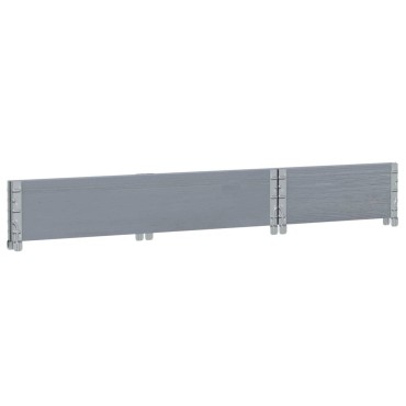 vidaXL Κολάρα Παλέτας Γκρι 100x50 εκ. από Μασίφ Ξύλο Πεύκου