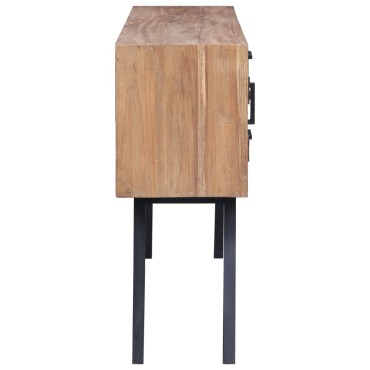vidaXL Μπουφές 110x30x75cm από Μασίφ Ξύλο Teak 1 τεμ.