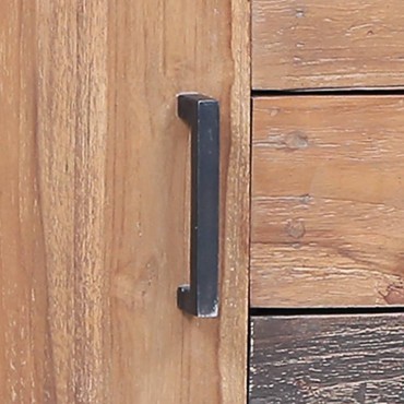 vidaXL Μπουφές 110x30x75cm από Μασίφ Ξύλο Teak 1 τεμ.