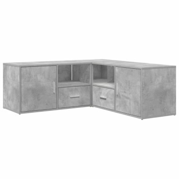 vidaXL Ντουλάπι Γωνιακό Γκρι Σκυροδέματος 200x40x45cm από Επεξ. Ξύλο 1 τεμ.