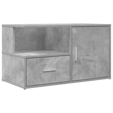 vidaXL Ντουλάπι Γωνιακό Γκρι Σκυροδέματος 200x40x45cm από Επεξ. Ξύλο 1 τεμ.