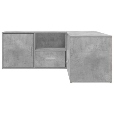 vidaXL Ντουλάπι Γωνιακό Γκρι Σκυροδέματος 200x40x45cm από Επεξ. Ξύλο 1 τεμ.
