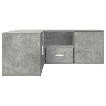 vidaXL Ντουλάπι Γωνιακό Γκρι Σκυροδέματος 200x40x45cm από Επεξ. Ξύλο 1 τεμ.
