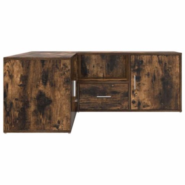 vidaXL Γωνιακό Έπιπλο Καπνιστή δρυς 200x40x45cm από Επεξεργ. Ξύλο 1 τεμ.