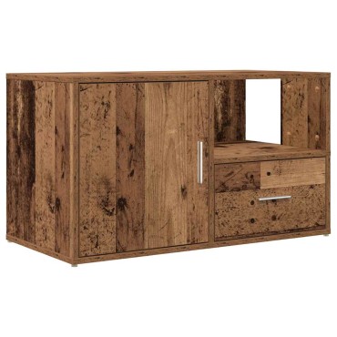 vidaXL Ντουλάπι Γωνιακό Όψη Παλαιού Ξύλου 200x40x45cm από Επεξ. Ξύλο 1 τεμ.