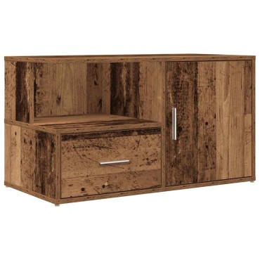 vidaXL Ντουλάπι Γωνιακό Όψη Παλαιού Ξύλου 200x40x45cm από Επεξ. Ξύλο 1 τεμ.