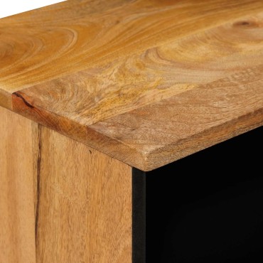 vidaXL Κομοδίνο 2 τεμ. Φυσικό 40x33x46cm Στερεό ξύλο μάνγκο