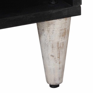 vidaXL Πλαϊνό γραφείο Λευκό 80x33,5x75cm Στερεό ξύλο μάνγκο
